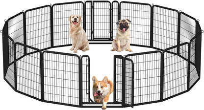 TuffFlex 32" Heavy-Duty Modular Pet Playpen (16 Panels)