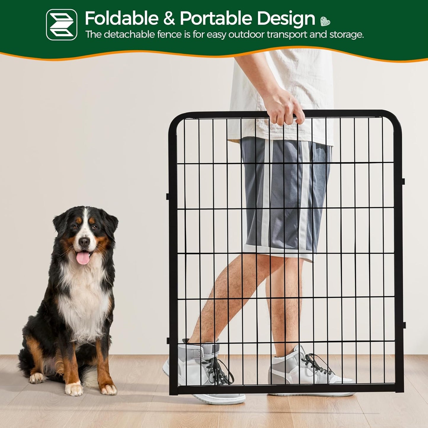 TuffFlex 32" Heavy-Duty Modular Pet Playpen (16 Panels)