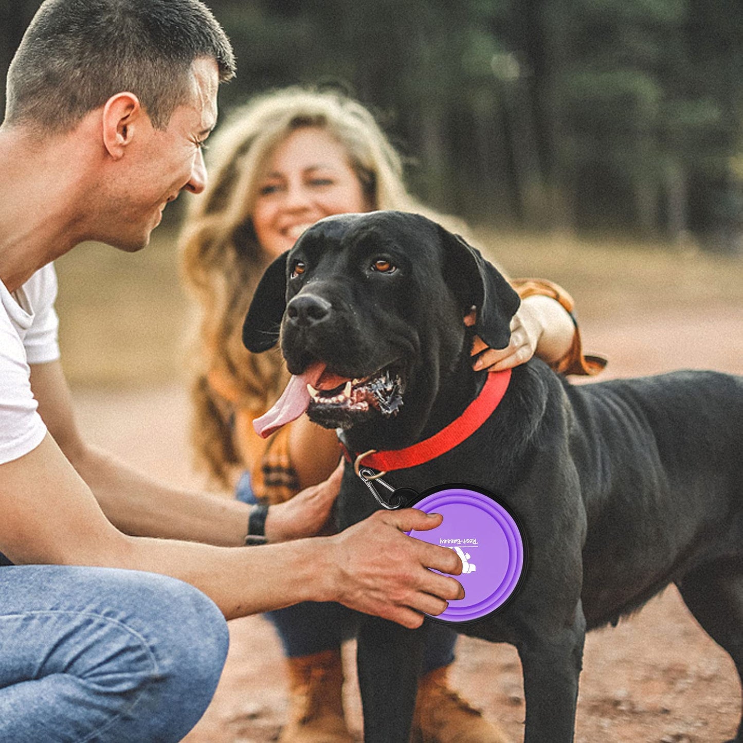 FlexiBowl™ 2-Pack Collapsible Travel Dog Bowls