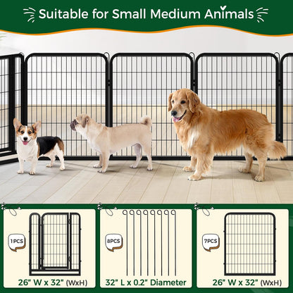 TuffFlex 32" Heavy-Duty Modular Pet Playpen (16 Panels)