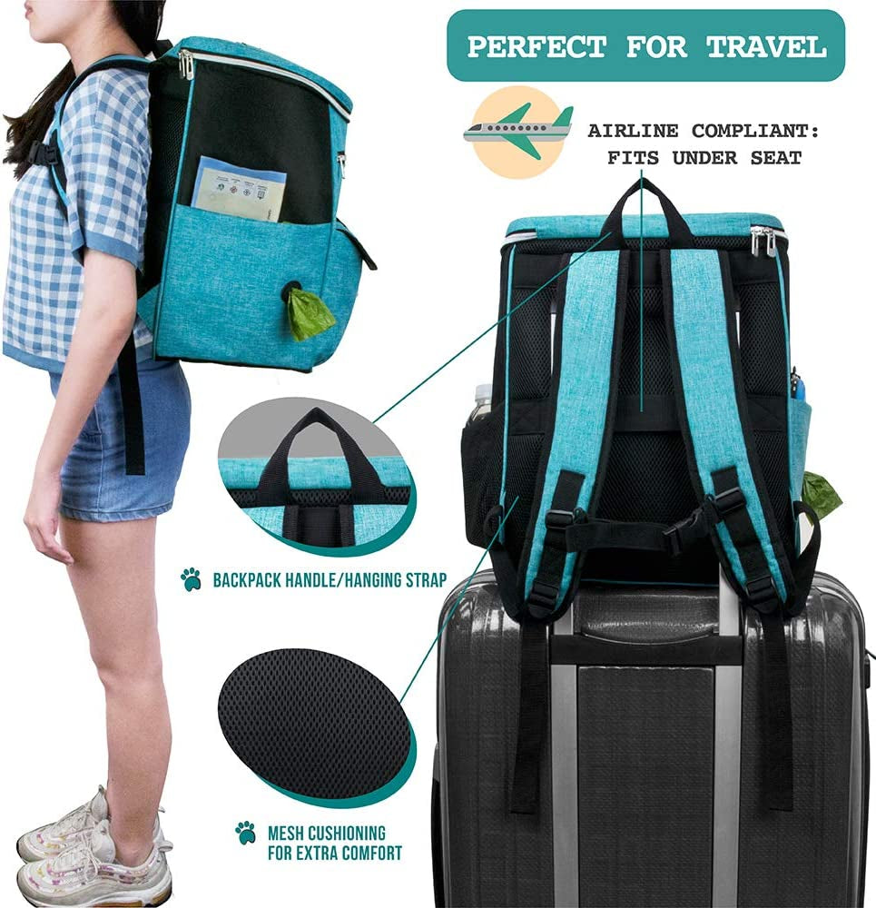 Voyager™ Airline Approved Pet Travel Backpack & Organizer
