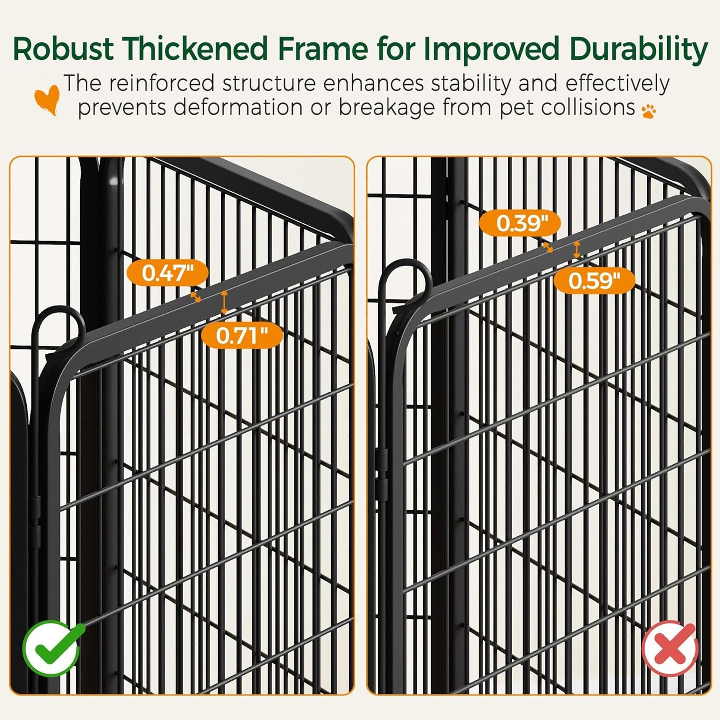 TuffFlex 32" Heavy-Duty Modular Pet Playpen (16 Panels)