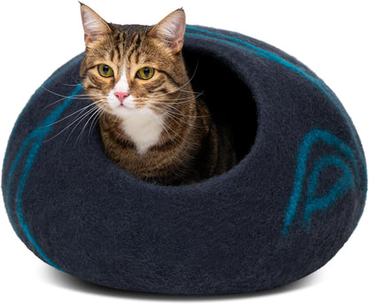 PurrNest Handmade Merino Wool Cat Cave